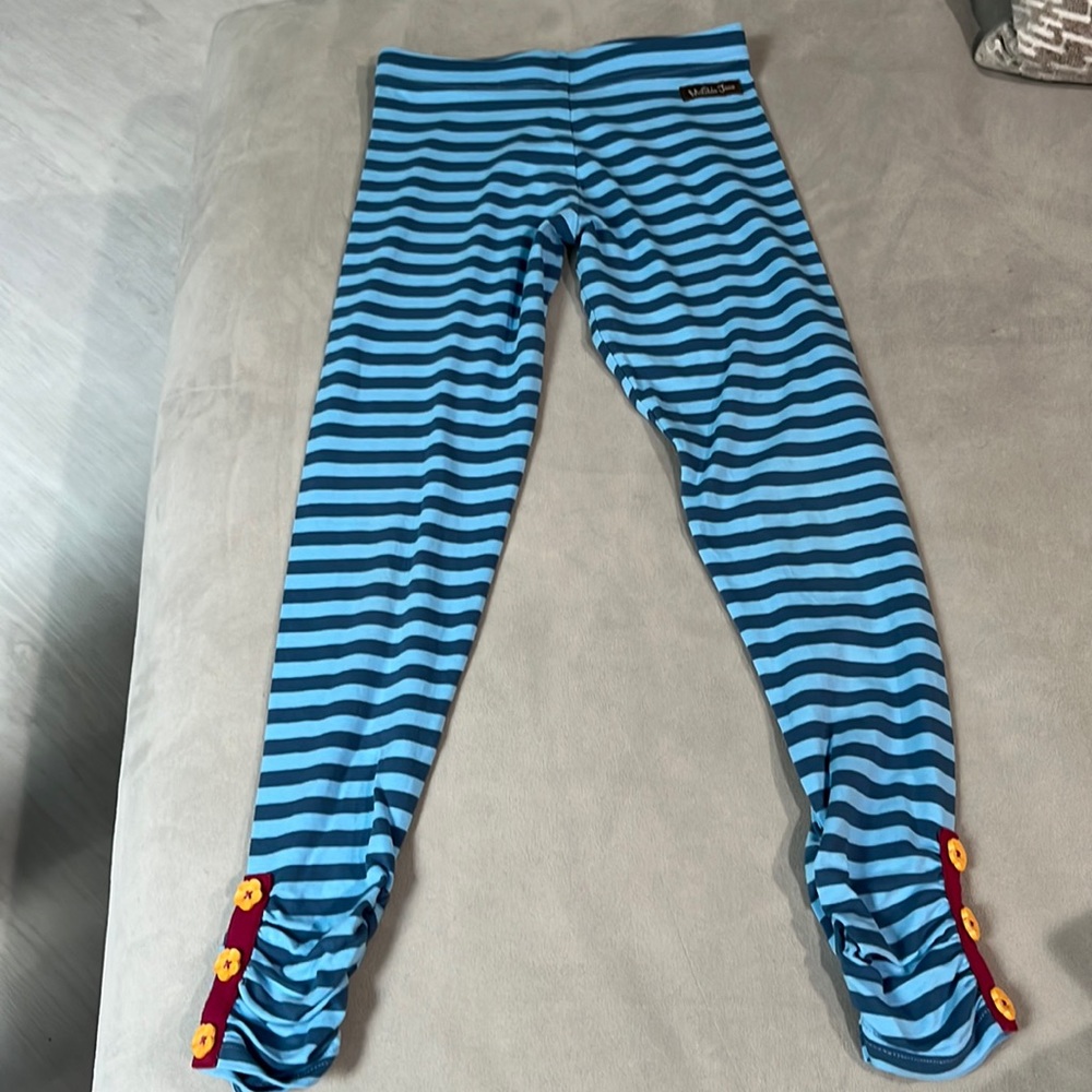 Matilda Jane striped straight leggings.  Like new.